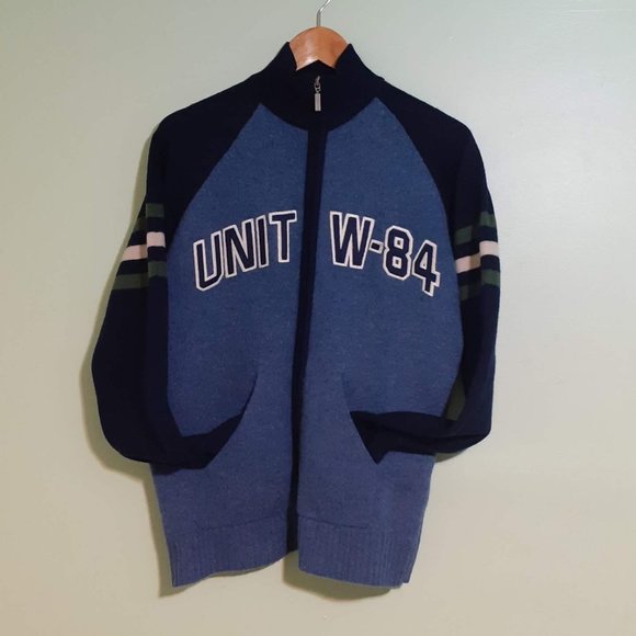 WARM 100%LAMBSWOOL FULL ZIP Mock Neck Jacket Sweater,2pockets with Measurements - Picture 1 of 4